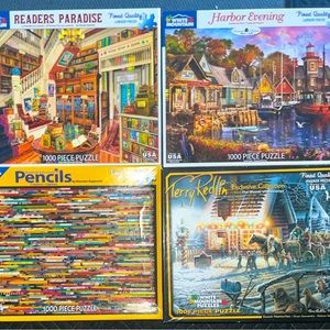 4 - WHITE MOUNTAIN 1000pc JIGSAW PUZZLES